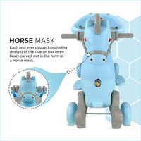 Dash Marshal 2 in 1 Ride on Horse - Blue