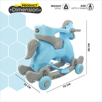 
              Dash Marshal 2 in 1 Ride on Horse - Blue
            