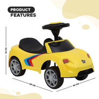 Dash F1 Ride on Car for Kids, Baby car - Yellow